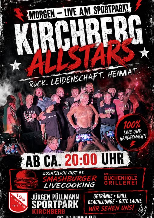 🤘 MORGEN WIRD'S LAUT IN KIRCHBERG! 🤘