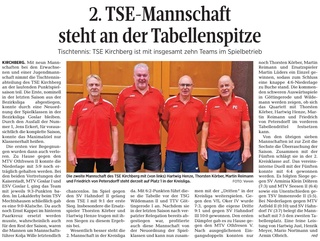 Tischtennis in Kirchberg...